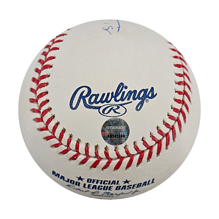 Johnny Damon Yankees Red Sox Autographed OMLB Baseball Steiner Holo Only