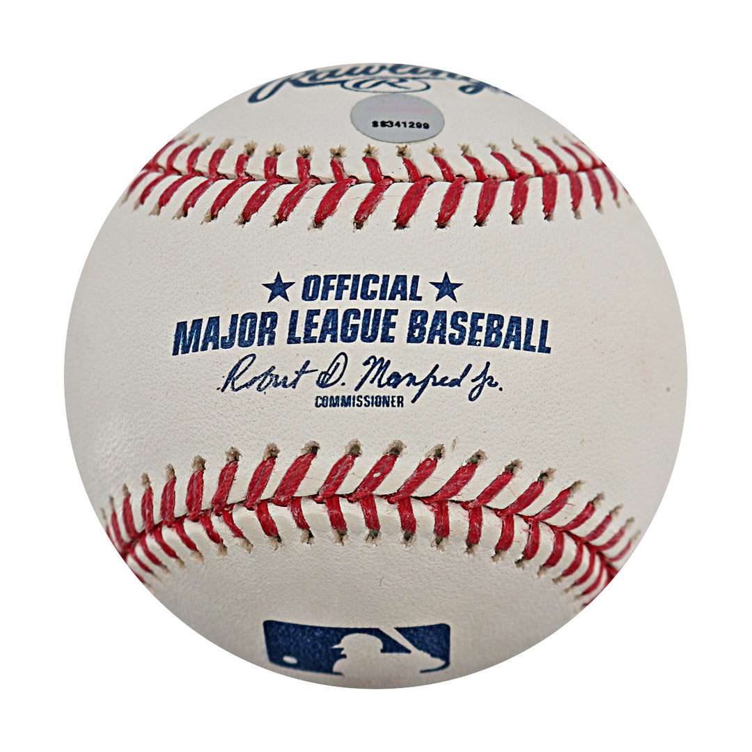 Johnny Damon Yankees Red Sox Autographed OMLB Baseball Steiner Holo Only