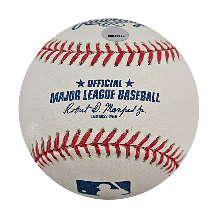Johnny Damon Yankees Red Sox Autographed OMLB Baseball Steiner Holo Only