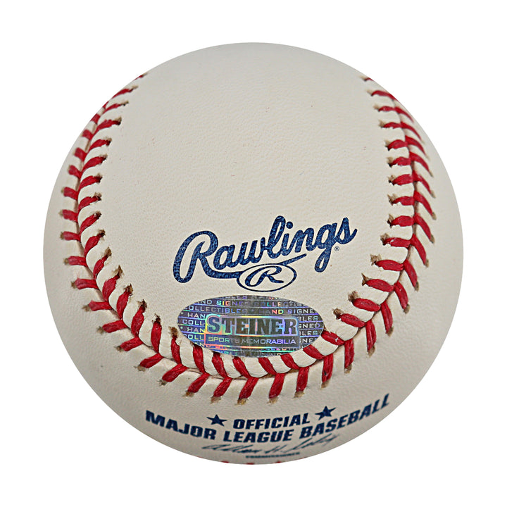 Mike Schmidt Philadelphia Phillies Autographed Inscribed OMLB Baseball Steiner COA