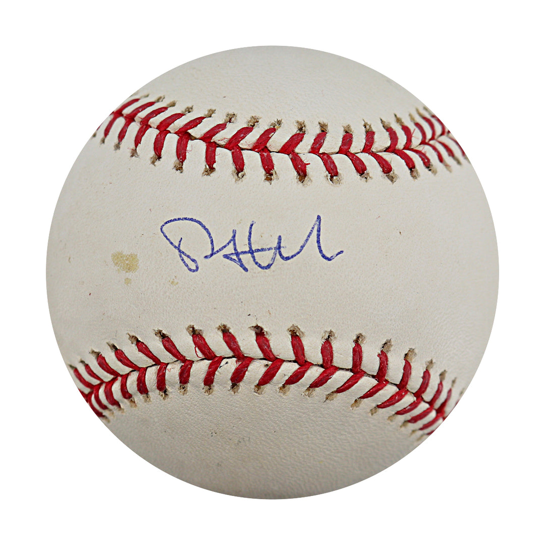 Phil Hughes New York Yankees Autographed OMLB Baseball MLB / Steiner COA