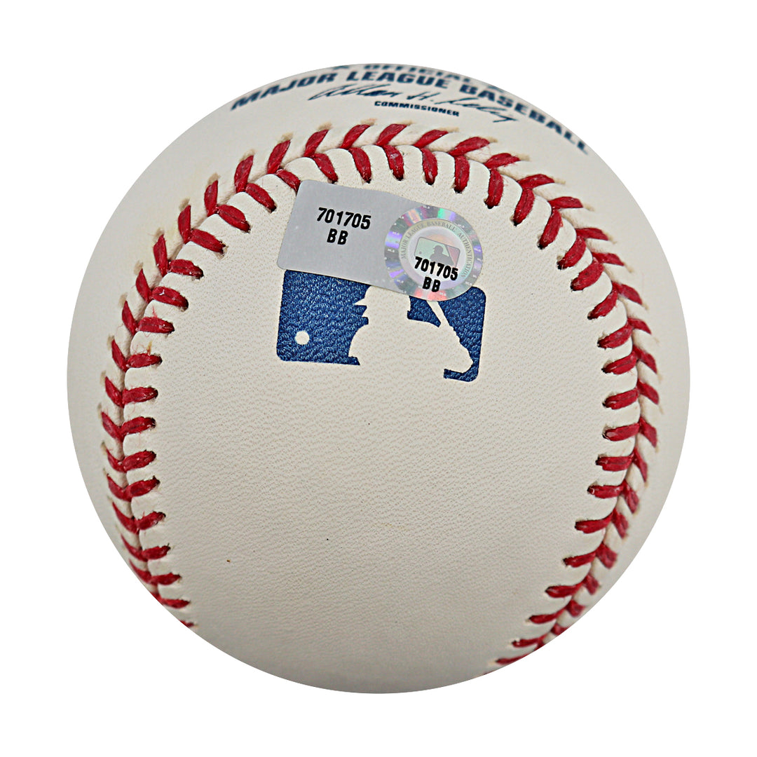 Phil Hughes New York Yankees Autographed OMLB Baseball MLB / Steiner COA