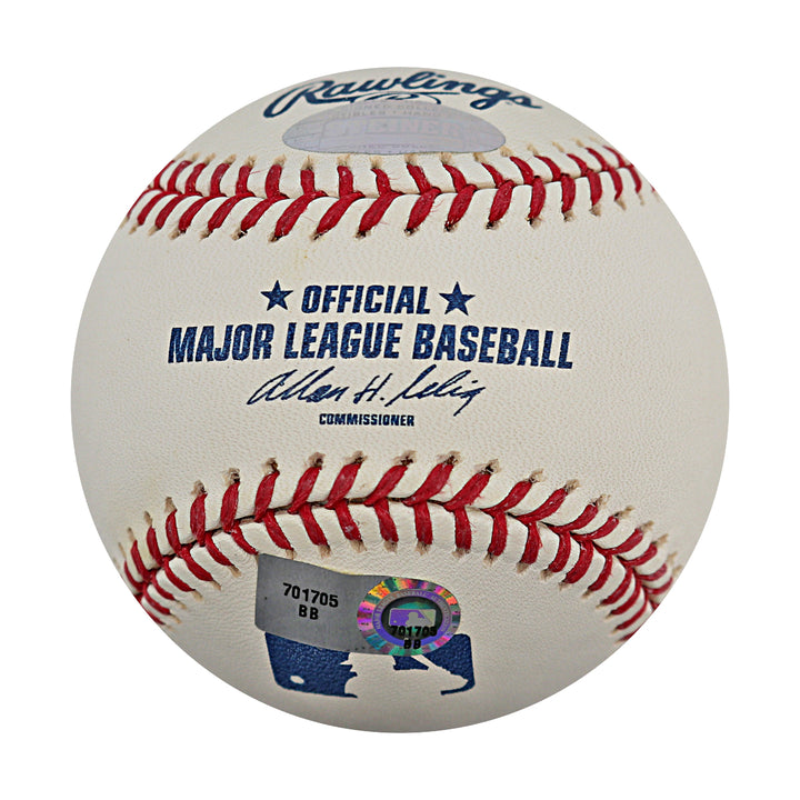 Phil Hughes New York Yankees Autographed OMLB Baseball MLB / Steiner COA
