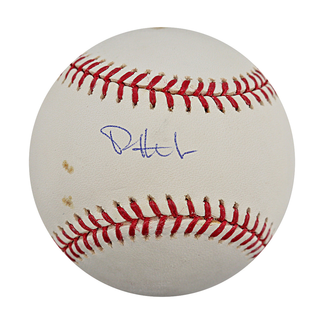 Phil Hughes New York Yankees Autographed OMLB Baseball MLB / Steiner COA