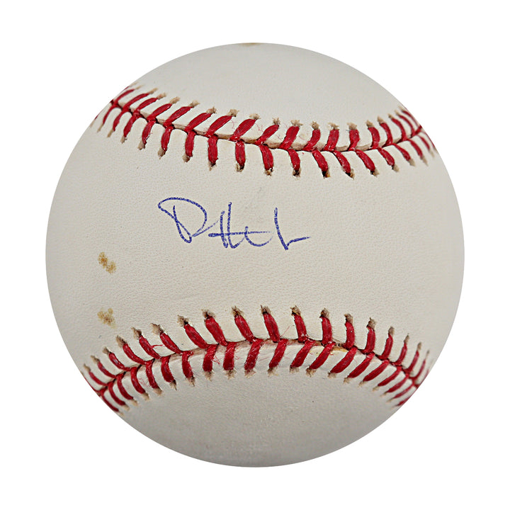 Phil Hughes New York Yankees Autographed OMLB Baseball MLB / Steiner COA