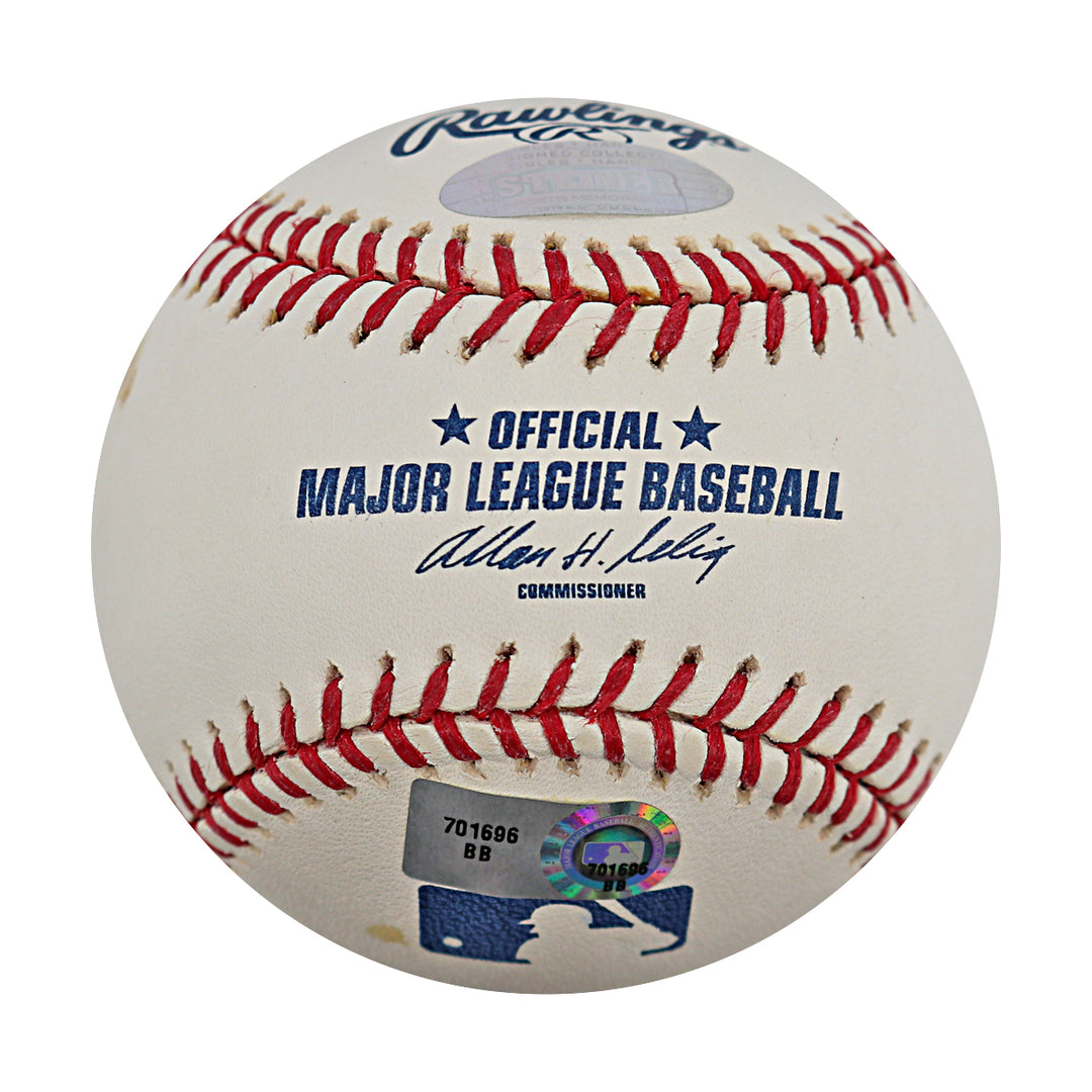 Phil Hughes New York Yankees Autographed OMLB Baseball MLB / Steiner COA