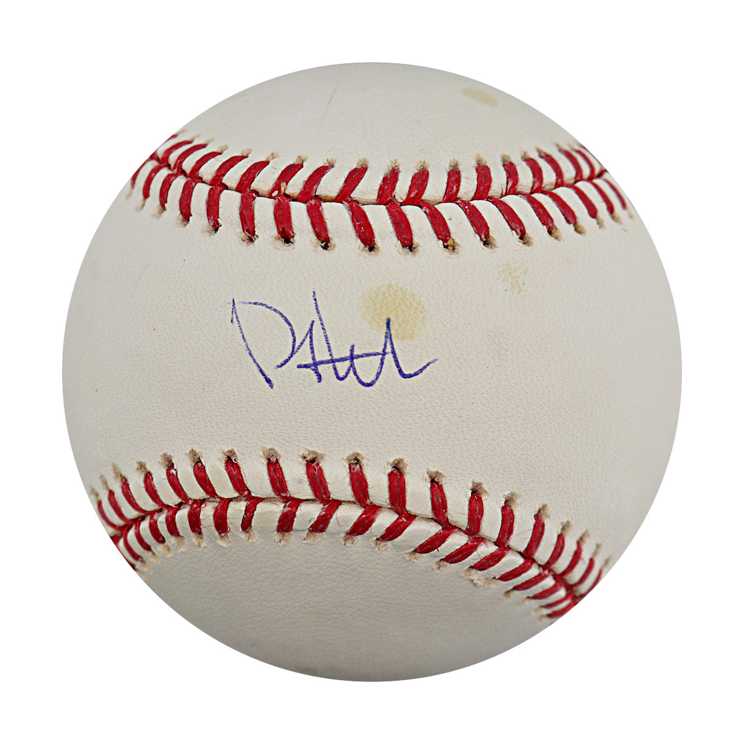 Phil Hughes New York Yankees Autographed OMLB Baseball MLB / Steiner COA