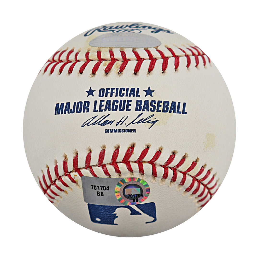 Phil Hughes New York Yankees Autographed OMLB Baseball MLB / Steiner COA