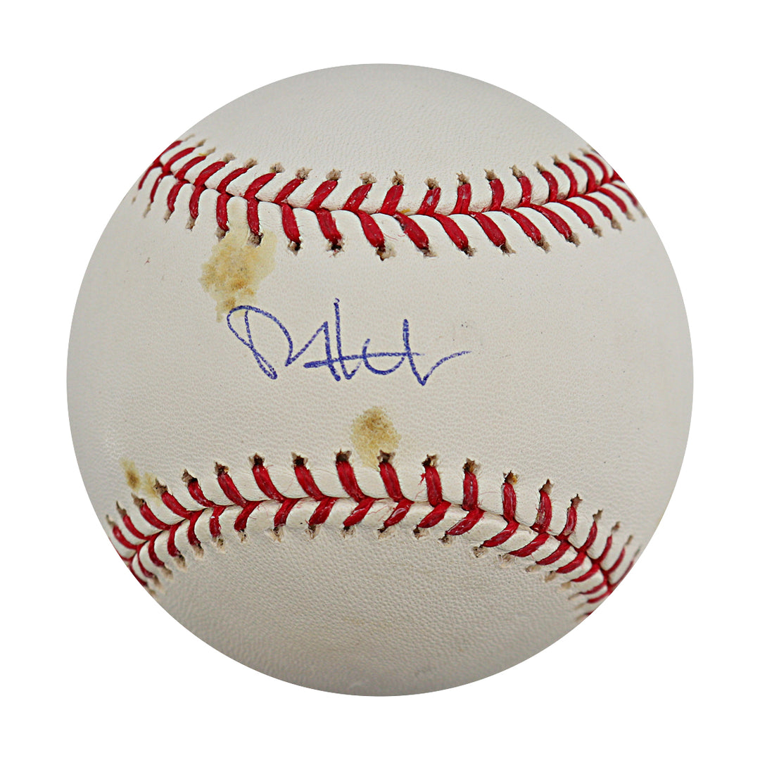 Phil Hughes New York Yankees Autographed OMLB Baseball MLB / Steiner COA