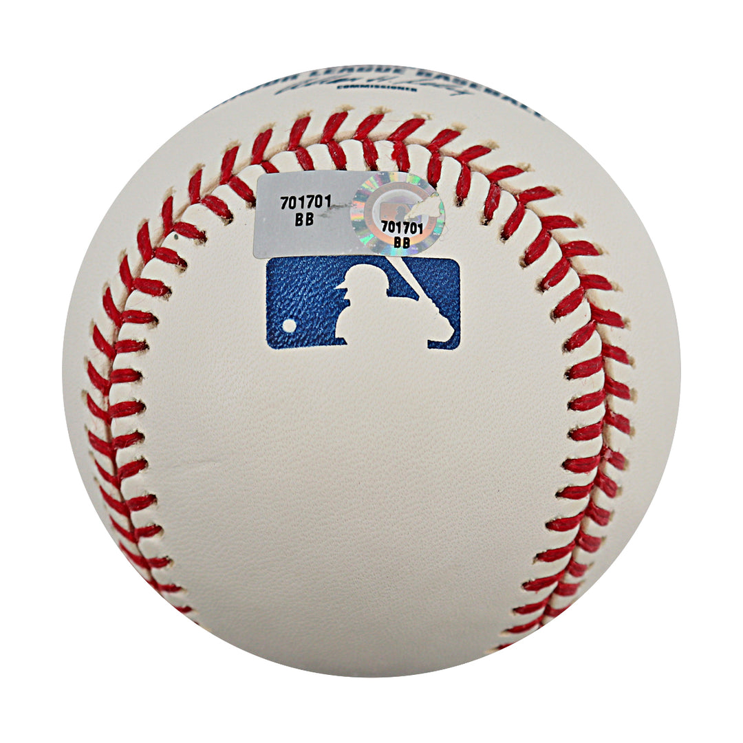 Phil Hughes New York Yankees Autographed OMLB Baseball MLB / Steiner COA