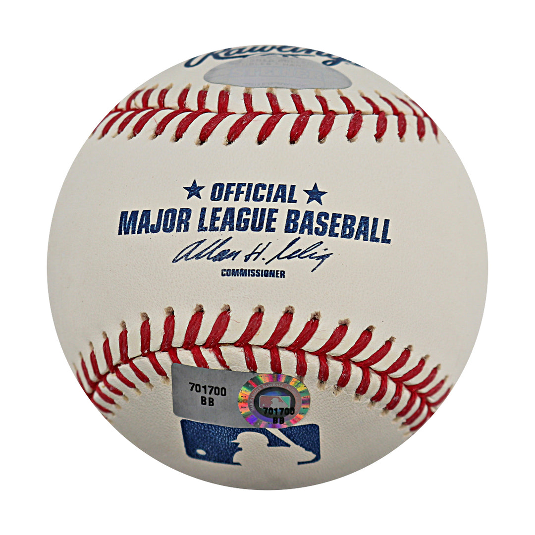 Phil Hughes New York Yankees Autographed OMLB Baseball MLB / Steiner COA