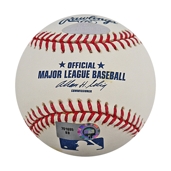 Phil Hughes New York Yankees Autographed OMLB Baseball MLB / Steiner COA