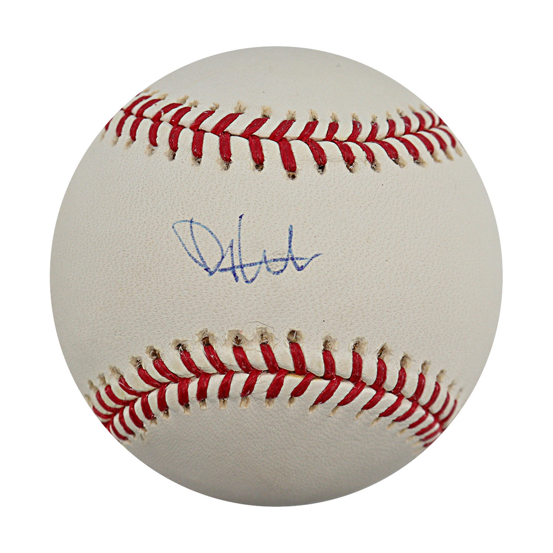 Phil Hughes New York Yankees Autographed OMLB Baseball MLB / Steiner COA