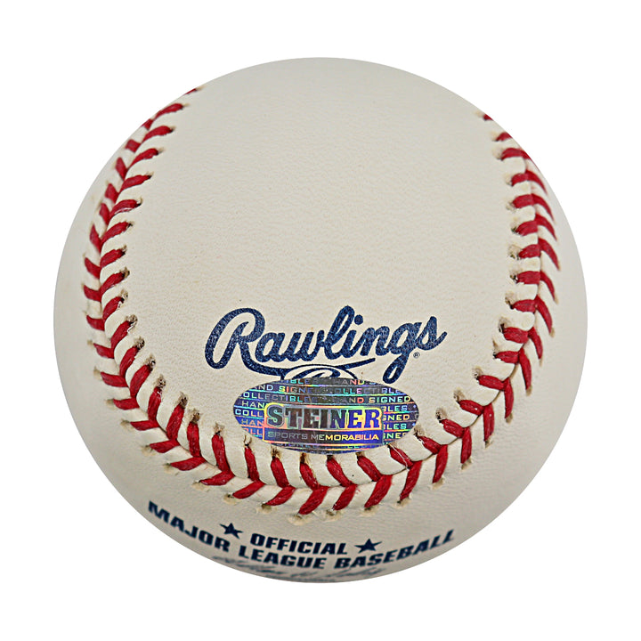 Phil Hughes New York Yankees Autographed OMLB Baseball MLB / Steiner COA