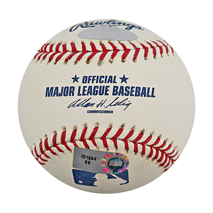 Phil Hughes New York Yankees Autographed OMLB Baseball MLB / Steiner COA