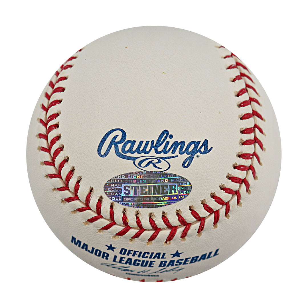Endy Chavez Expos Mets Autographed OMLB Baseball Steiner COA