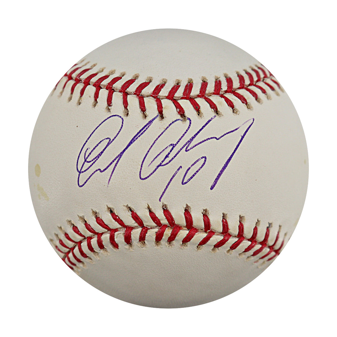 Endy Chavez Expos Mets Autographed OMLB Baseball Steiner COA