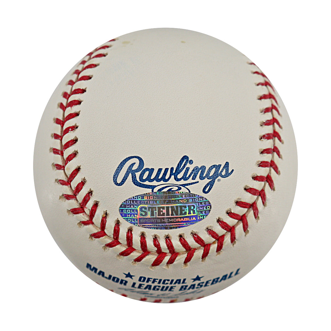 Endy Chavez Expos Mets Autographed OMLB Baseball Steiner COA
