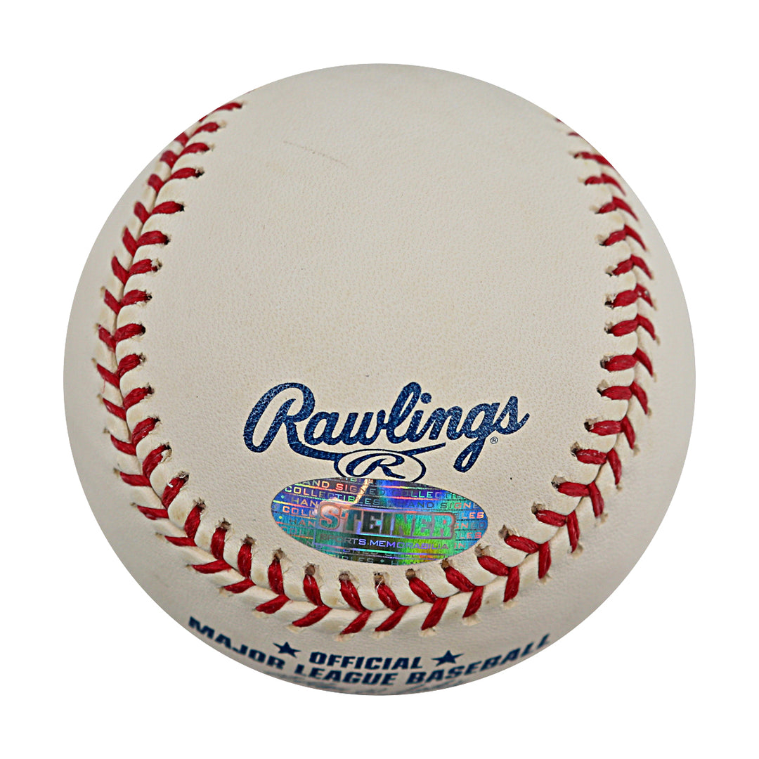 Endy Chavez Expos Mets Autographed OMLB Baseball Steiner COA