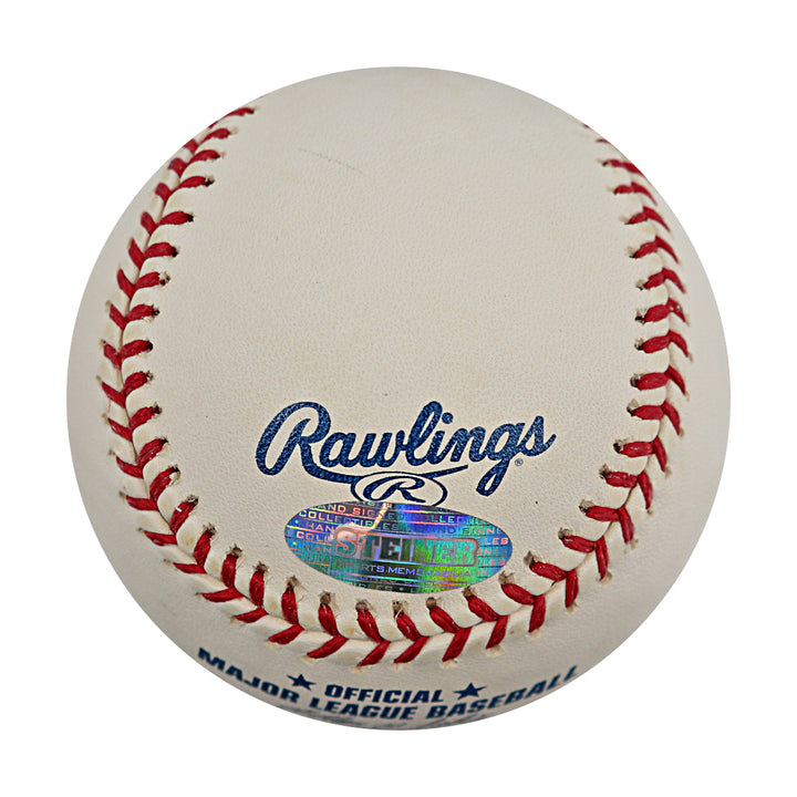 Endy Chavez Expos Mets Autographed OMLB Baseball Steiner COA