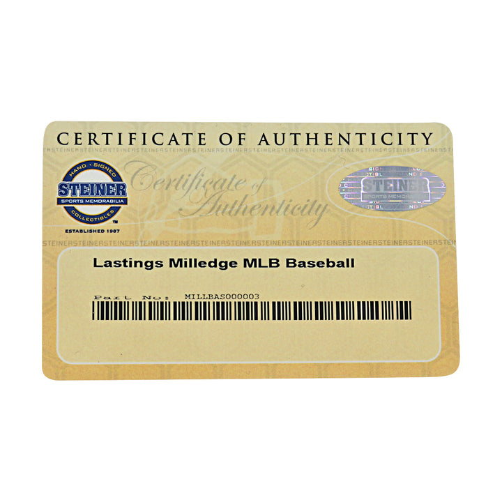 Lastings Milledge New York Yankees Autographed OMLB Baseball Steiner COA