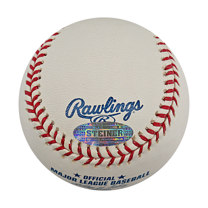 Endy Chavez Expos Mets Autographed OMLB Baseball Steiner COA