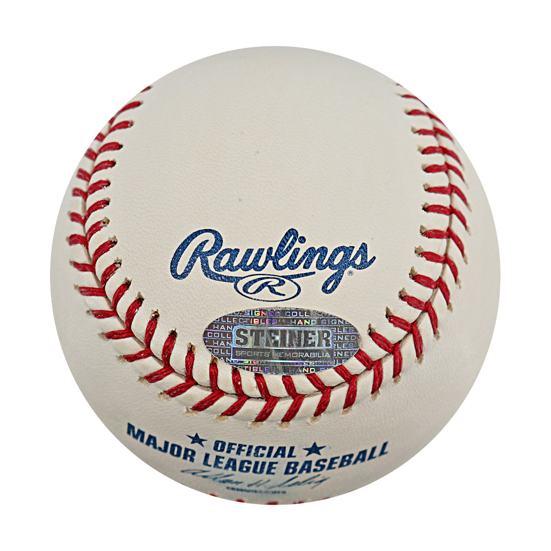 Paul Lo Duca Dodgers Marlins Mets Autographed OMLB Baseball Steiner COA