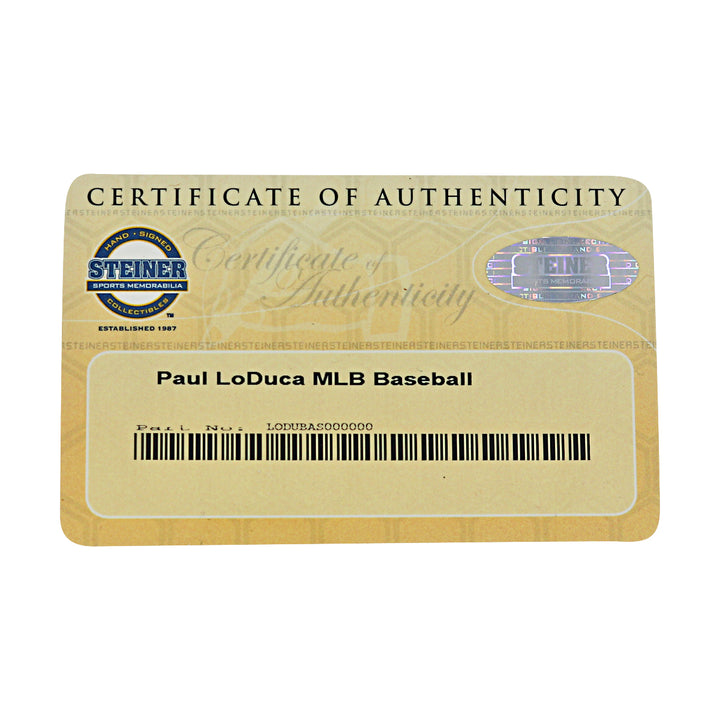 Paul Lo Duca Dodgers Marlins Mets Autographed OMLB Baseball Steiner COA