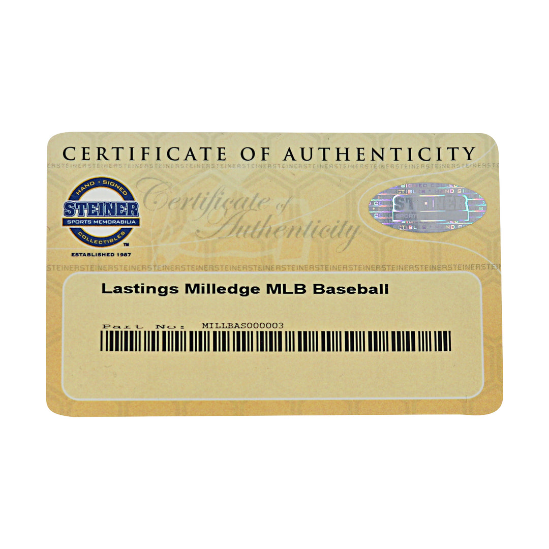 Lastings Milledge New York Yankees Autographed OMLB Baseball Steiner COA