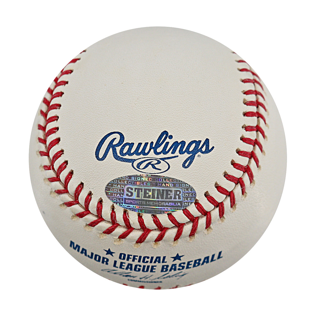 Endy Chavez Expos Mets Autographed OMLB Baseball Steiner COA