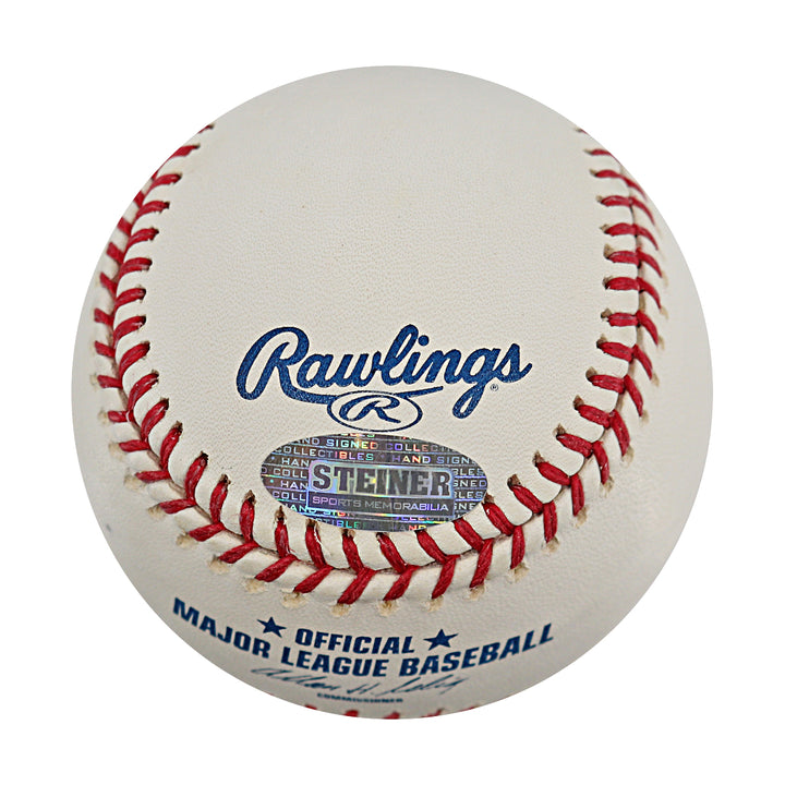 Endy Chavez Expos Mets Autographed OMLB Baseball Steiner COA