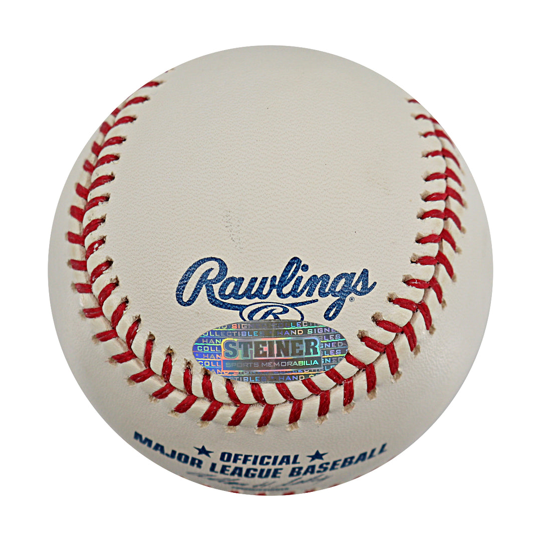 Paul Lo Duca Dodgers Marlins Mets Autographed OMLB Baseball Steiner COA