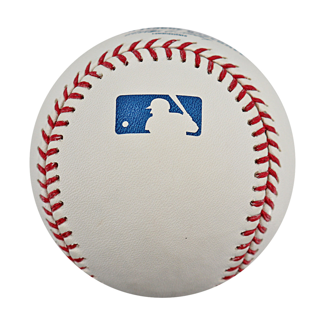 Yogi Berra Don Larsen New York Yankees Autographed Inscribed OMLB Baseball Steiner COA