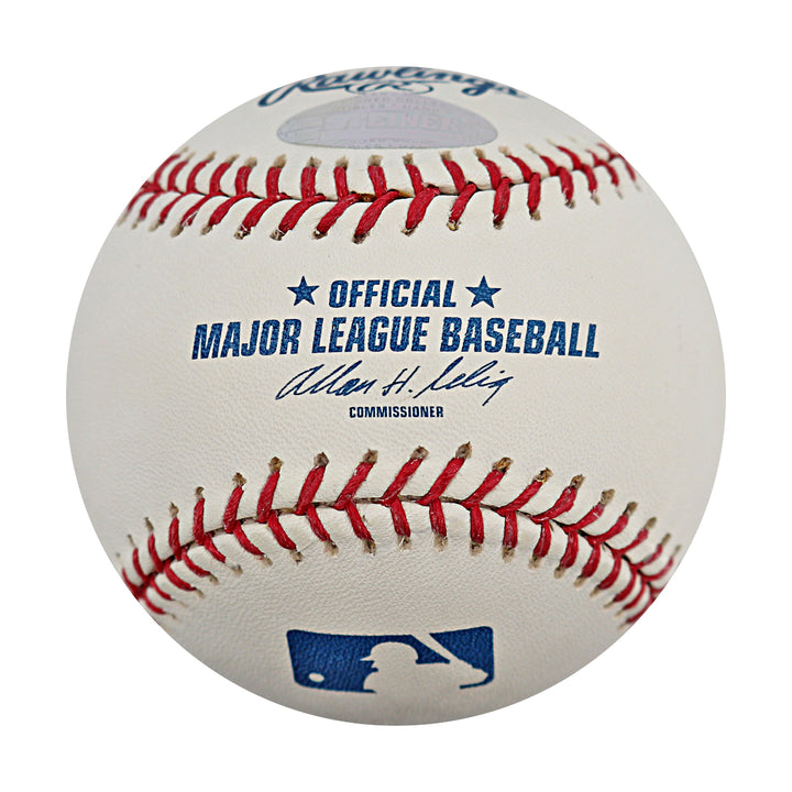 Yogi Berra Don Larsen New York Yankees Autographed Inscribed OMLB Baseball Steiner COA