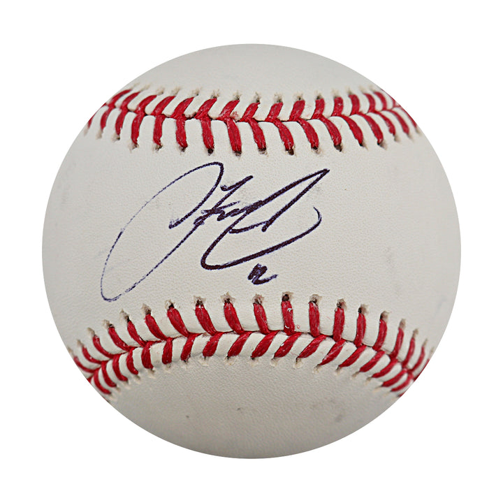 Francisco Lindor New York Mets Autographed OMLB Baseball MLB Auth