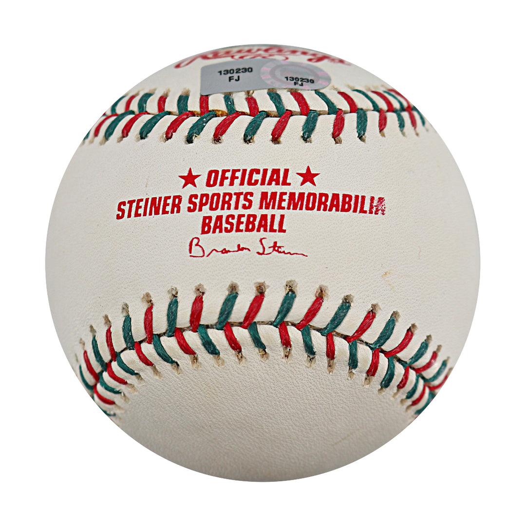 Mark Teixeira New York Yankees Autographed Steiner Sports Red/Green Lace Baseball Steiner COA