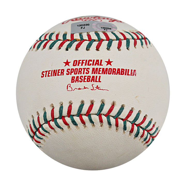 Mark Teixeira New York Yankees Autographed Steiner Sports Red/Green Lace Baseball Steiner COA