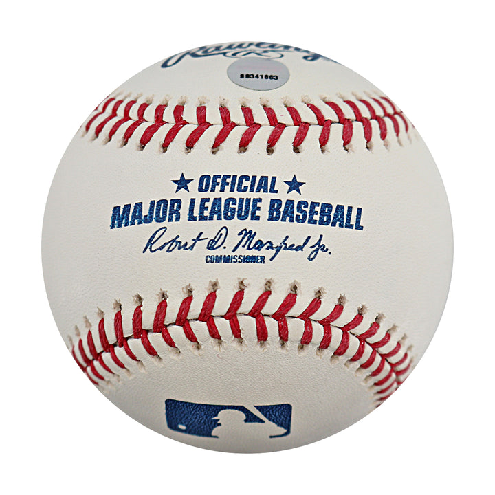 Jeff McNeil Oakland A's Autographed OMLB Baseball Steiner Holo Only