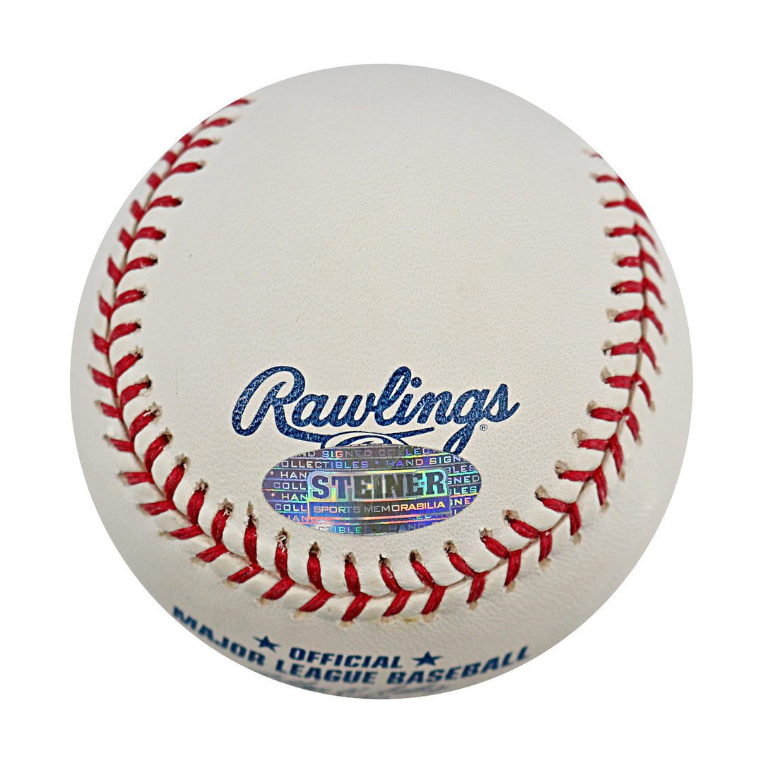 Lastings Milledge New York Yankees Autographed OMLB Baseball Steiner COA