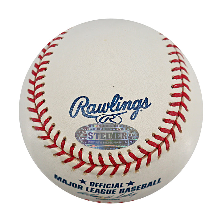 Aaron Small New York Yankees Autographed OMLB Baseball Steiner COA