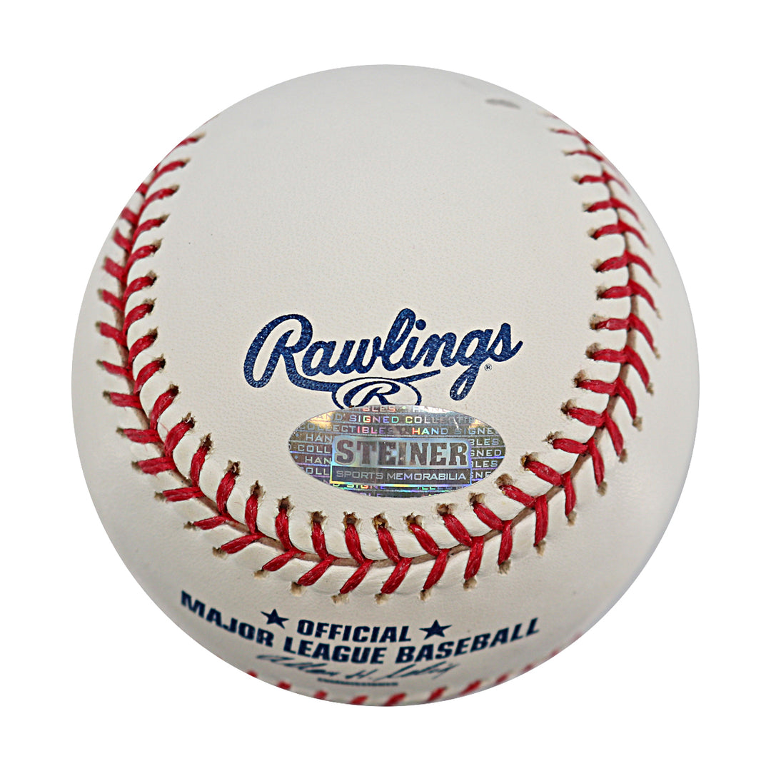 Troy Tulowitzki Colorado Rockies Autographed OMLB Baseball Steiner COA