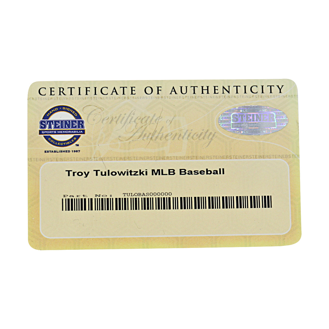 Troy Tulowitzki Colorado Rockies Autographed OMLB Baseball Steiner COA