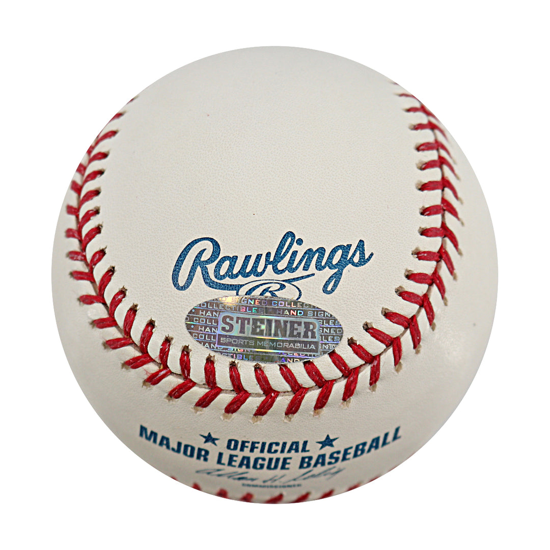 Carlos Beltran Mets Yankees Royals Astros Autographed OMLB Baseball Steiner COA