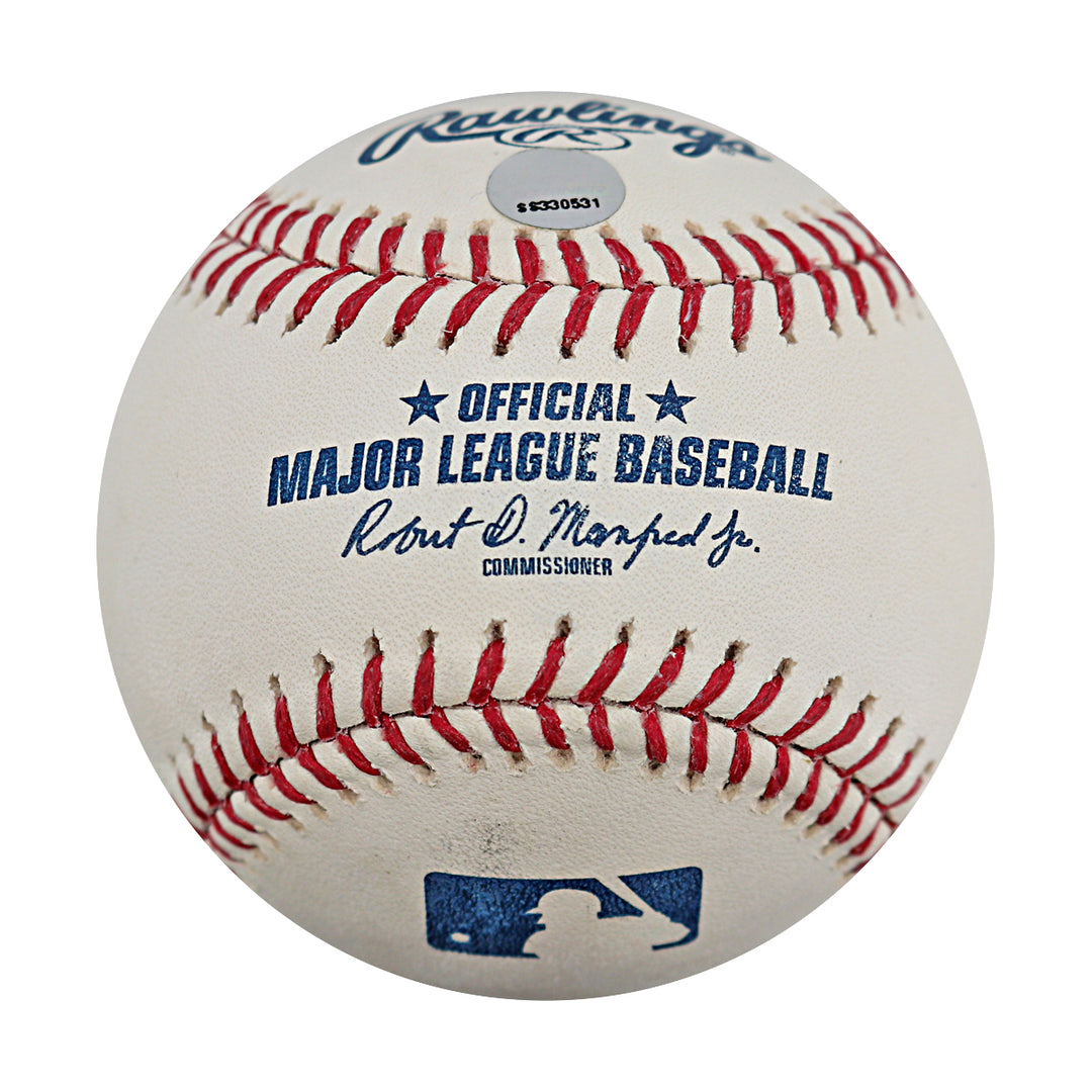 Aaron Boone New York Yankees Autographed OMLB Baseball Steiner Holo Only