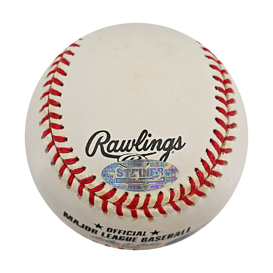 Cal Ripken Jr Baltimore Orioles Autographed Retirement Logo Baseball Steiner COA