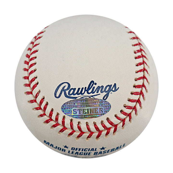 Aaron Heilman New York Mets Autographed OMLB Baseball Steiner COA