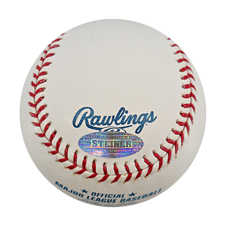 Reggie Jackson New York Yankees Autographed OMLB Baseball Steiner COA