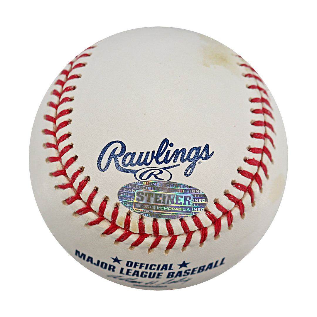 Melky Cabrera New York Yankees Autographed OMLB Baseball MLB / Steiner COA