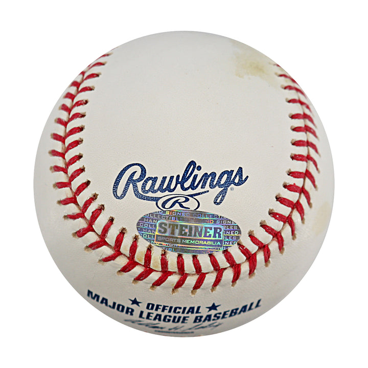 Melky Cabrera New York Yankees Autographed OMLB Baseball MLB / Steiner COA