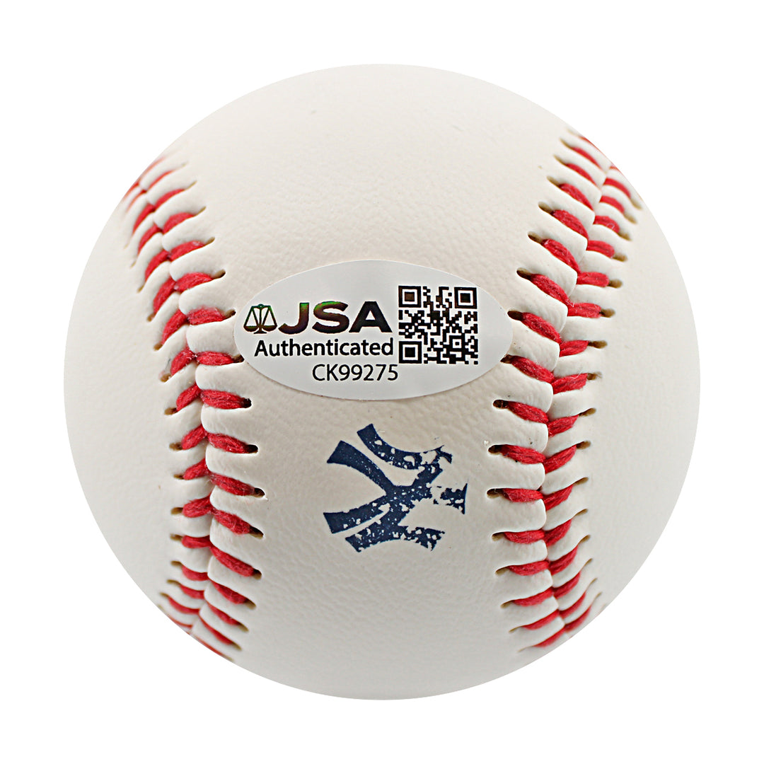 Reggie Jackson New York Yankees Autographed 100 Year Anniversary Baseball JSA COA